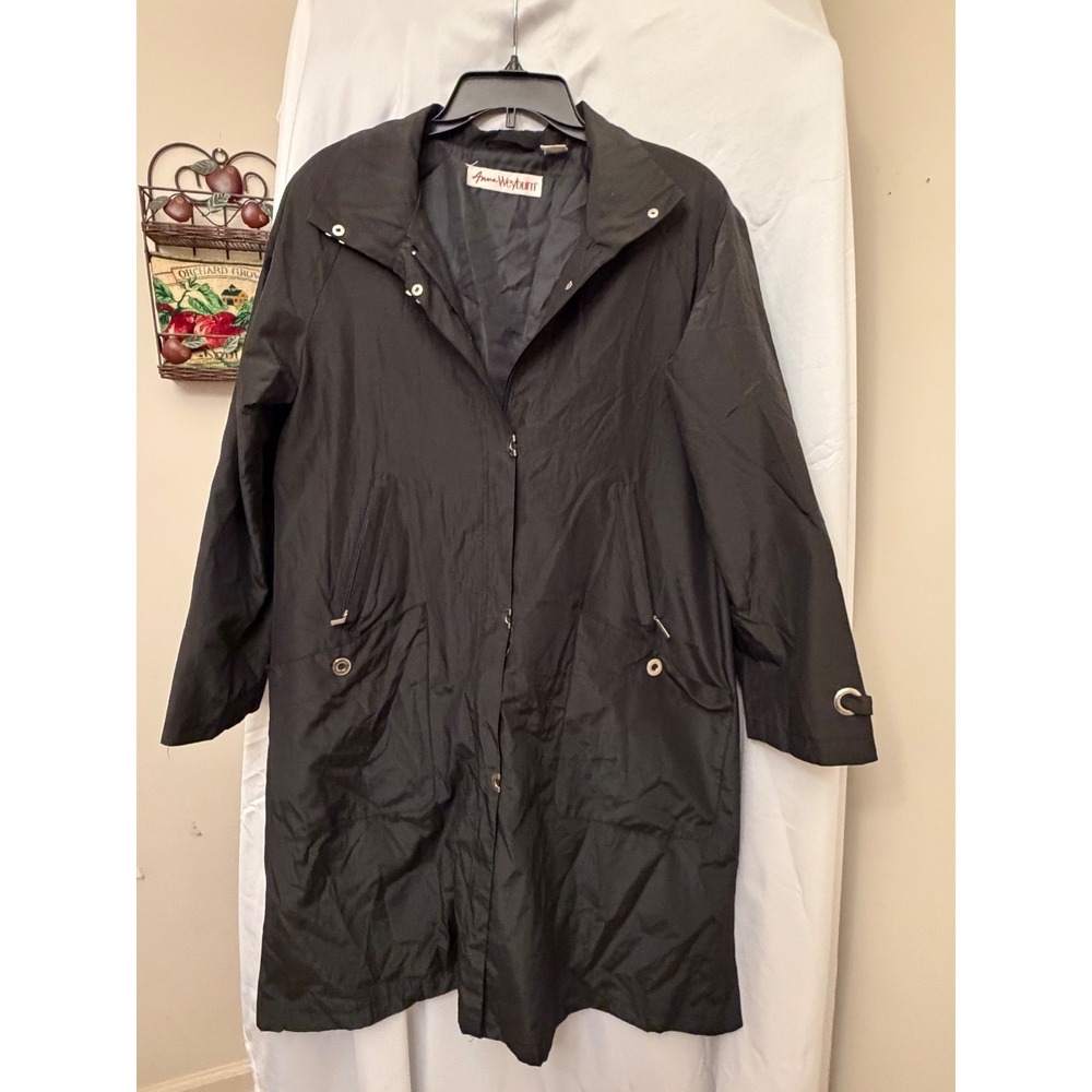 Anne Weyburn Black Rain Coat‎ With Warm Removable Inner Liner